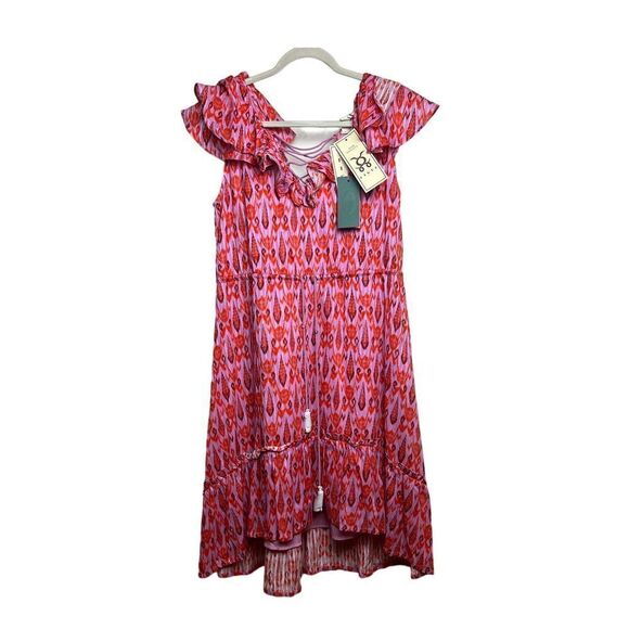 Figue Tahlia Ruffle Flutter Sleeve High-Low Dress NWT Sz. S - Picture 5 of 11